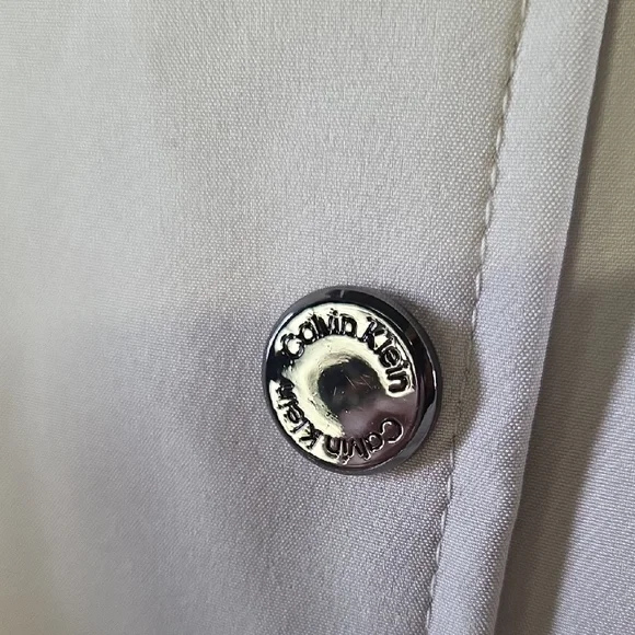 Calvin Klein Beige Trench Coat Size XXL - Picture 6 of 9